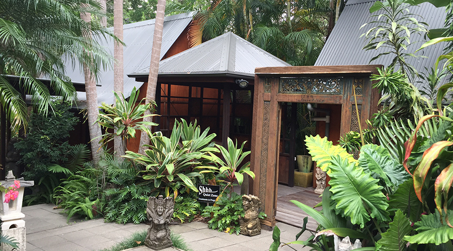 Tropical gardens at Ikatan Spa Noosa